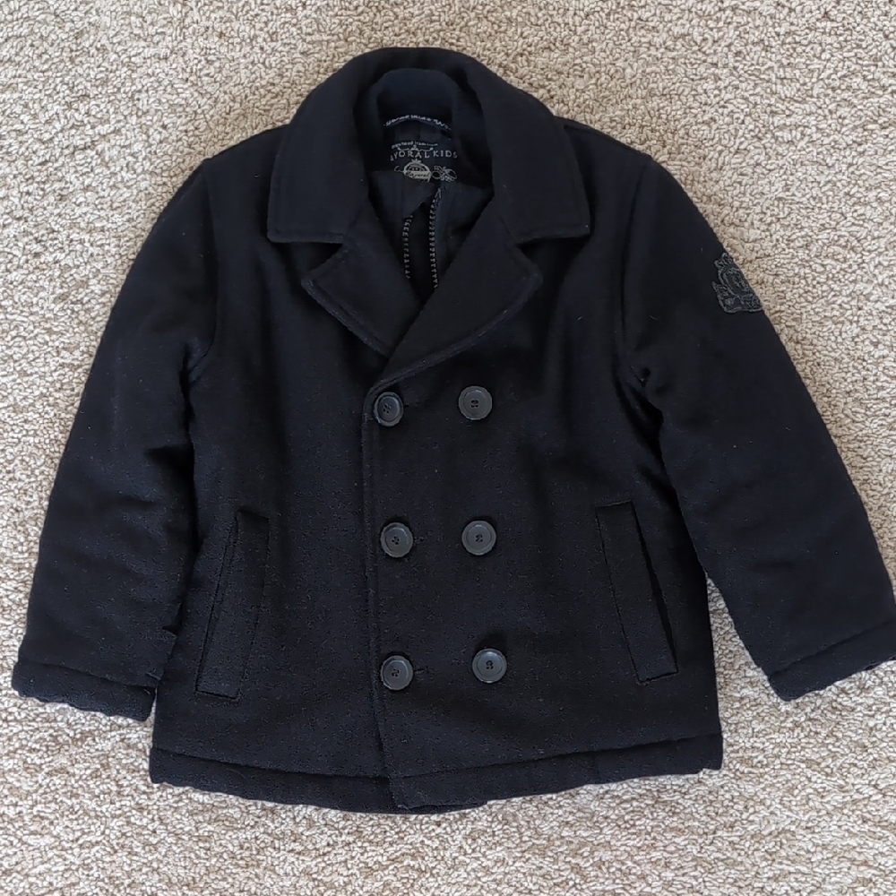 Mayoral Black Kids Peacoat